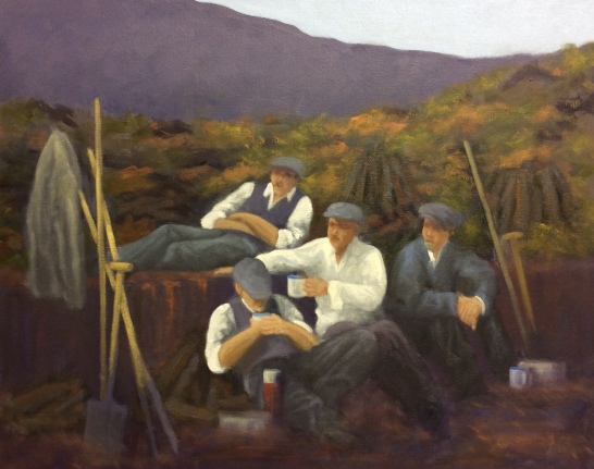 ‘Well Deserved Break’ Connemara, Ireland 16”x20” oil on canvas